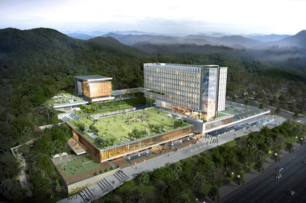 Правительственный комплекс Ulju в Корее. Проект SAMOO