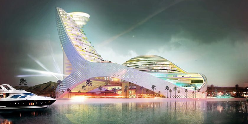 Аквапарк «Avaza aqua park» в Туркменистане от JDS Architects