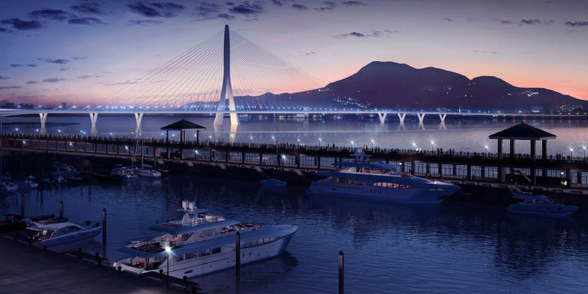 Проект моста Danjiang Bridge в Тайбэе от Zaha Hadid Architects