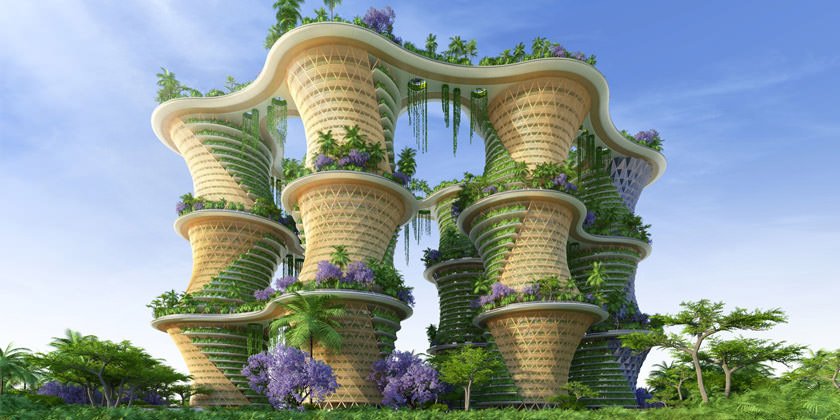 Эко-микрорайон Hyperions от Vincent Callebaut Architectures