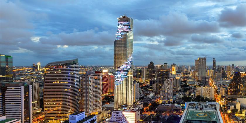 Самый высокий небоскреб Таиланда MahaNakhon Tower