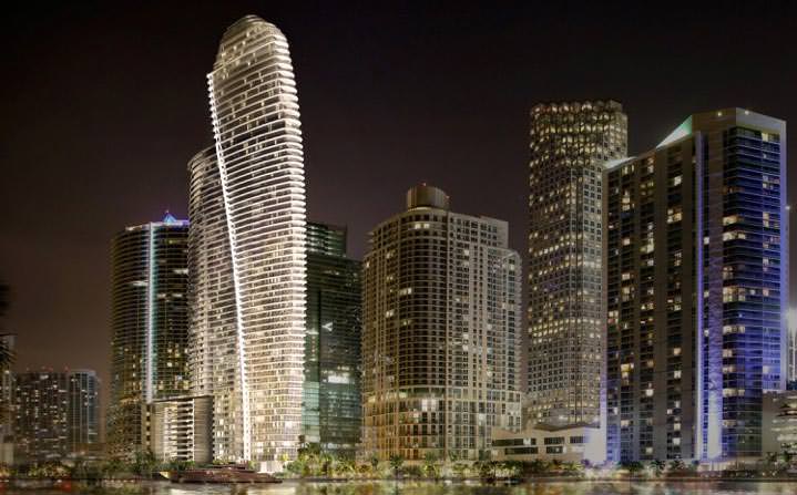 Жилой небоскреб Aston Martin Residences в Майами