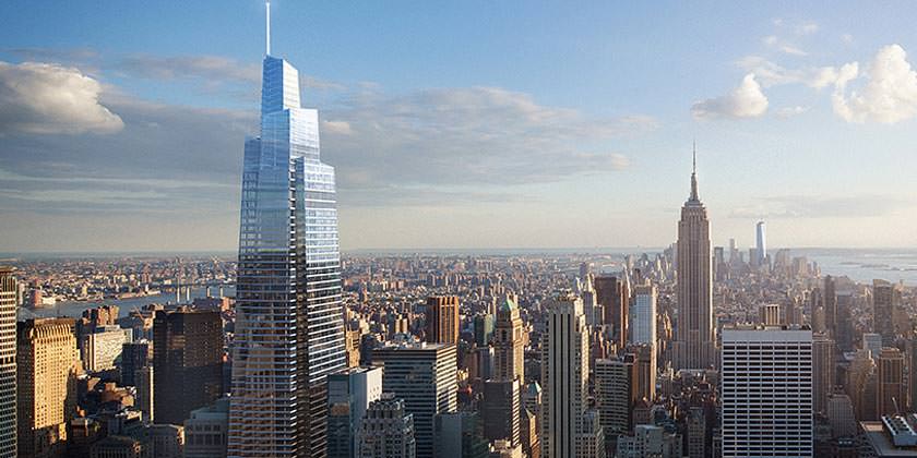 Второй высочайший небоскреб Нью-Йорка One Vanderbilt от KPF