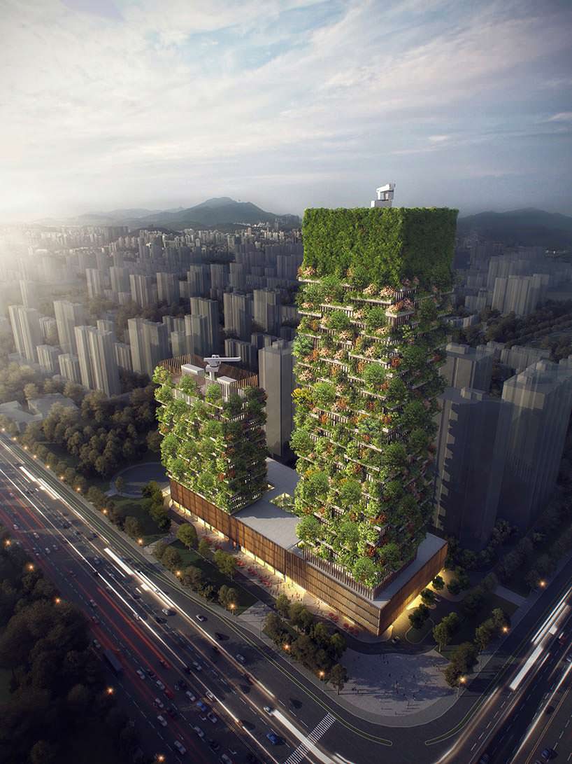 «Зеленые» башни в Китае от Стефано Боэри