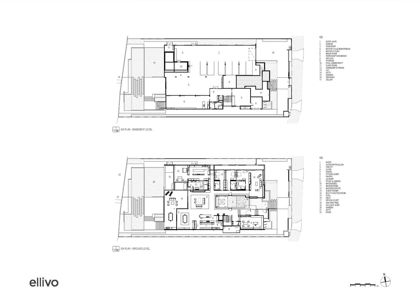 Фото | План огромного дома C2 House от Ellivo Architects