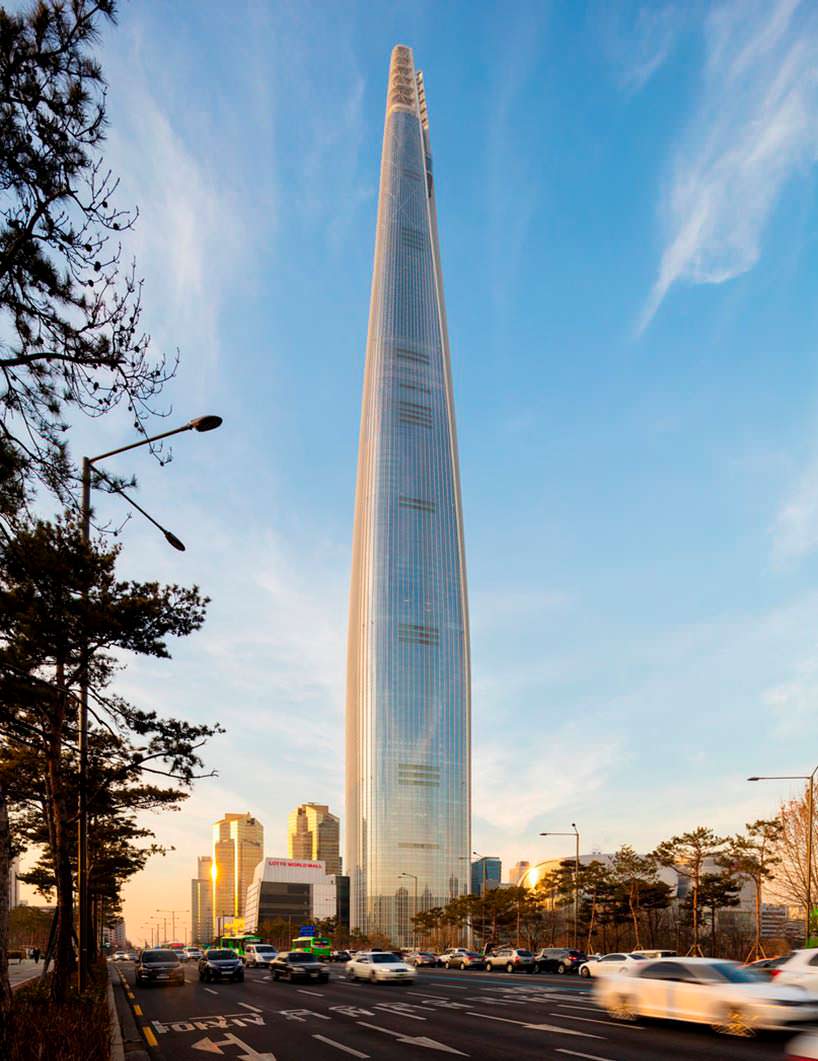 №5 самый высокий небоскреб мира Lotte World Tower в Сеуле