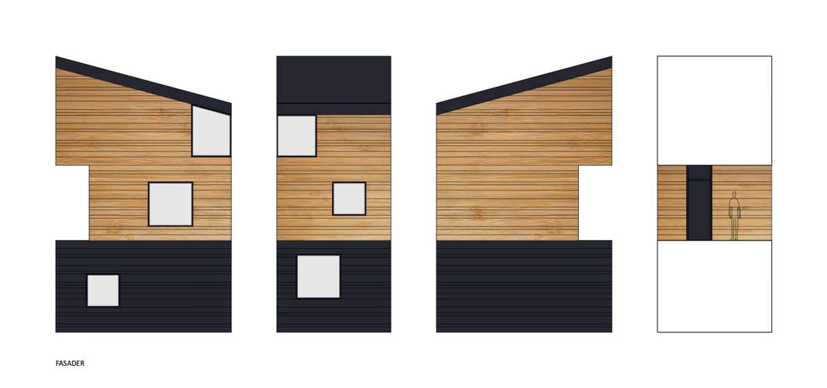 Дизайн фасада дома на отвесной скале Nestinbox от Manofactory