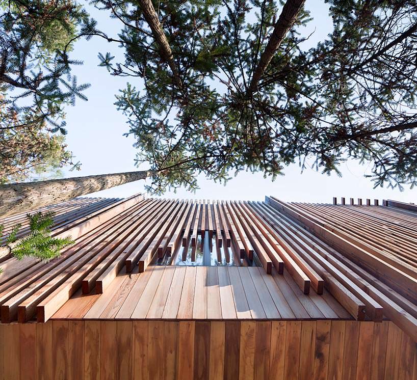 Дизайн деревянной крыши дома от lanD studio