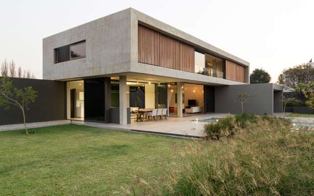 Дом в стиле минимализм с бассейном. Южная Африка