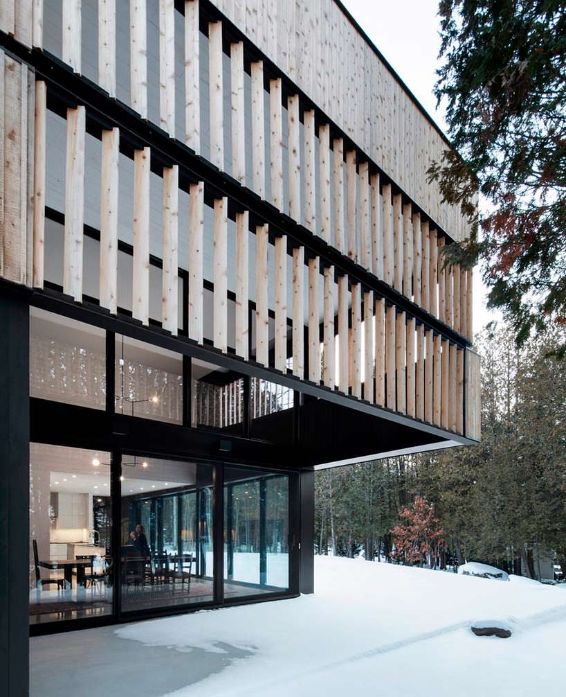 Дизайн дома с деревянным фасадом от ACDF Architects