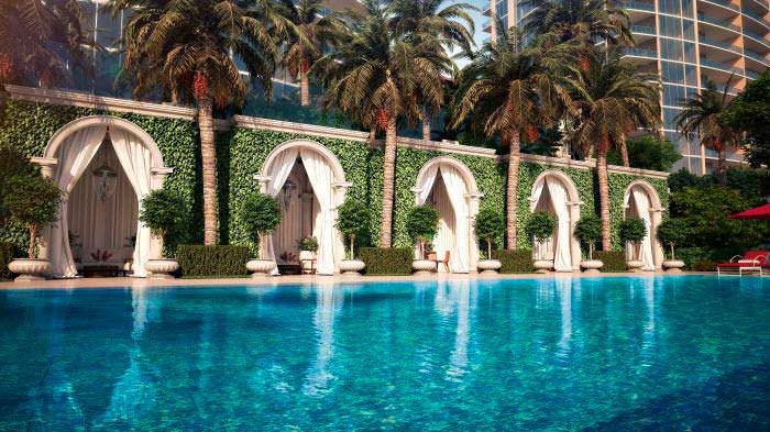 Бесконечный бассейн The Estates At Acqualina в Майами