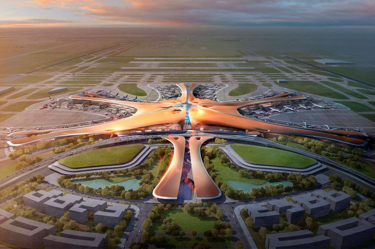 Фото | Самый большой аэропорт мира от Zaha Hadid Architects