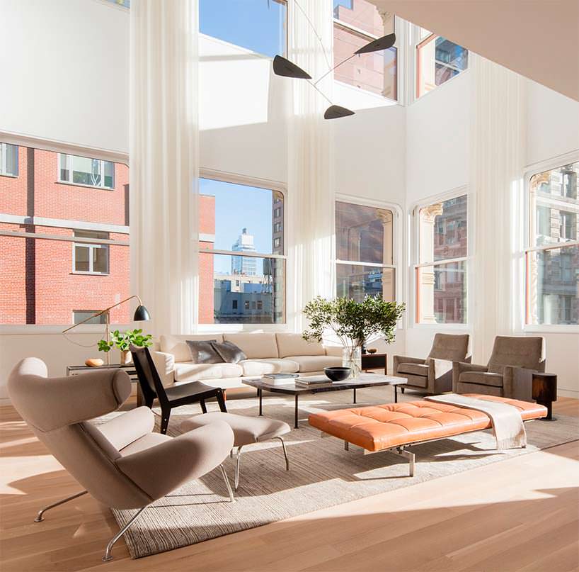 Элитный дизайн квартиры в Нью-Йорке. Архитектор Сигэру Бан