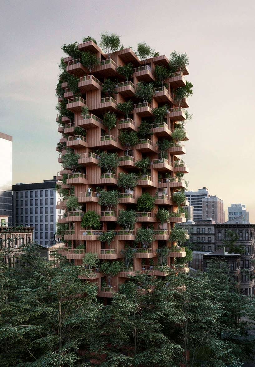 18-этажный деревянный небоскреб в Торонто от Penda + Timber