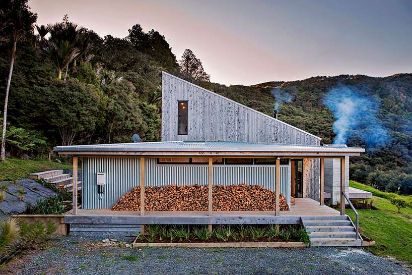 Домик в Джунглях Новой Зеландии. Архитектор Дэвид Морис