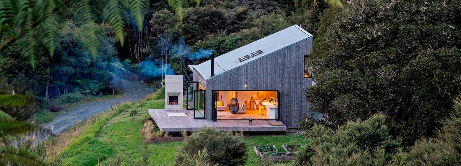 Домик в джунглях Новой Зеландии от LTD Architectural