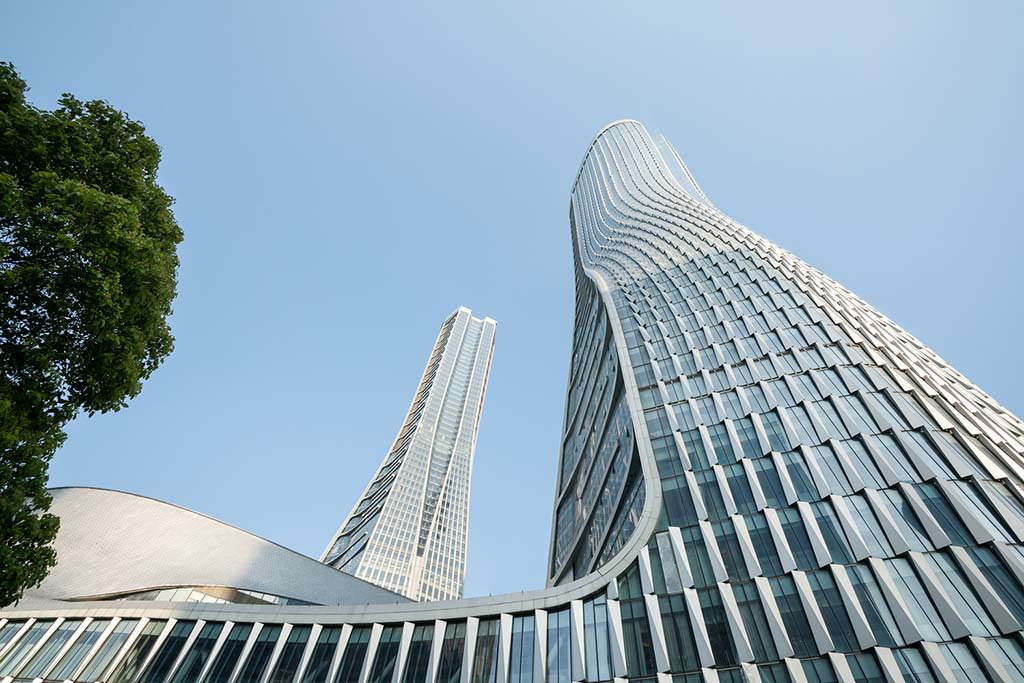 Комплекс Raffles City с башнями на 60 этажей от UNStudio