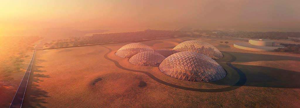 Космический комплекс Mars Science City в пустыне Дубая