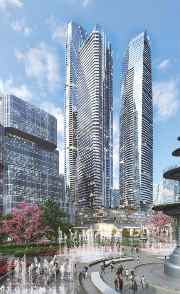 Стеклянные небоскребы в Торонто от Hariri Pontarini Architects