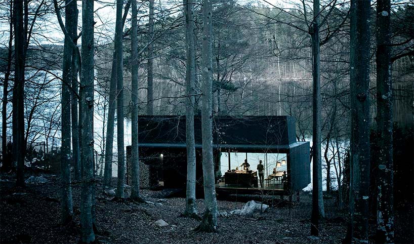 Мини-отель Vipp Shelter в лесу Швеции