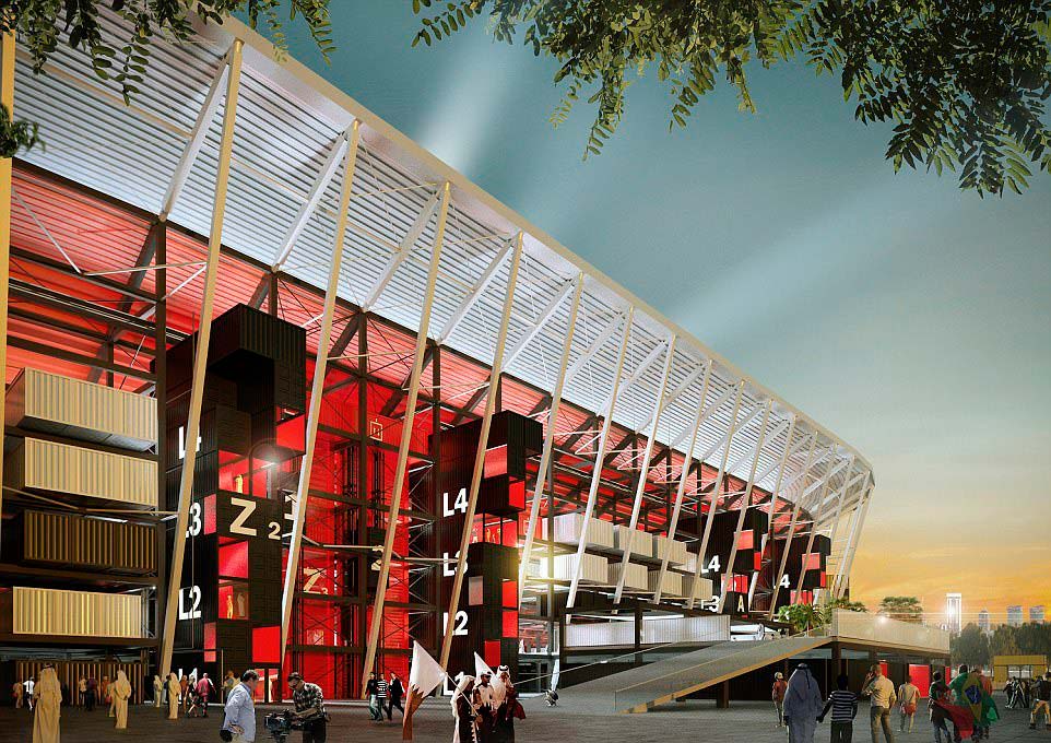 Модульный стадион для чемпионата мира 2022 года в Катаре