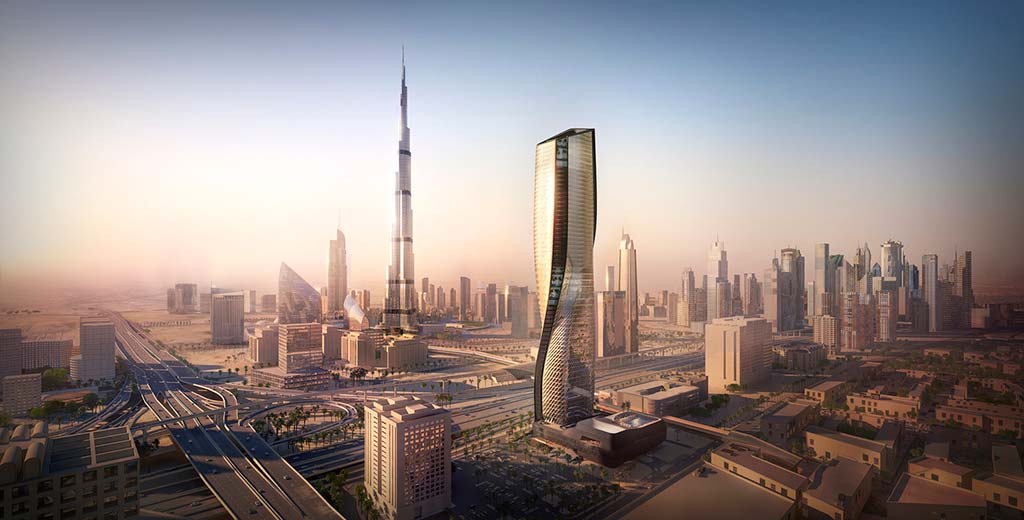 Супер-небоскреб в Дубае Wasl Tower от UNStudio