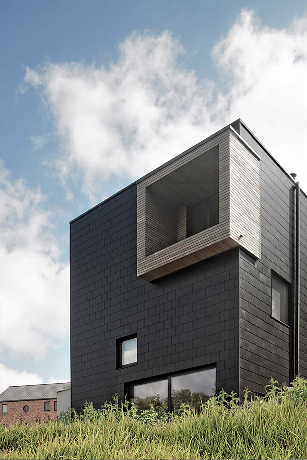 Трёхэтажный дом в Бельгии. Проект URBAN architectes