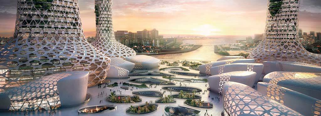 Новые небоскрёбы для Дубая. Проект Amorphoustudio