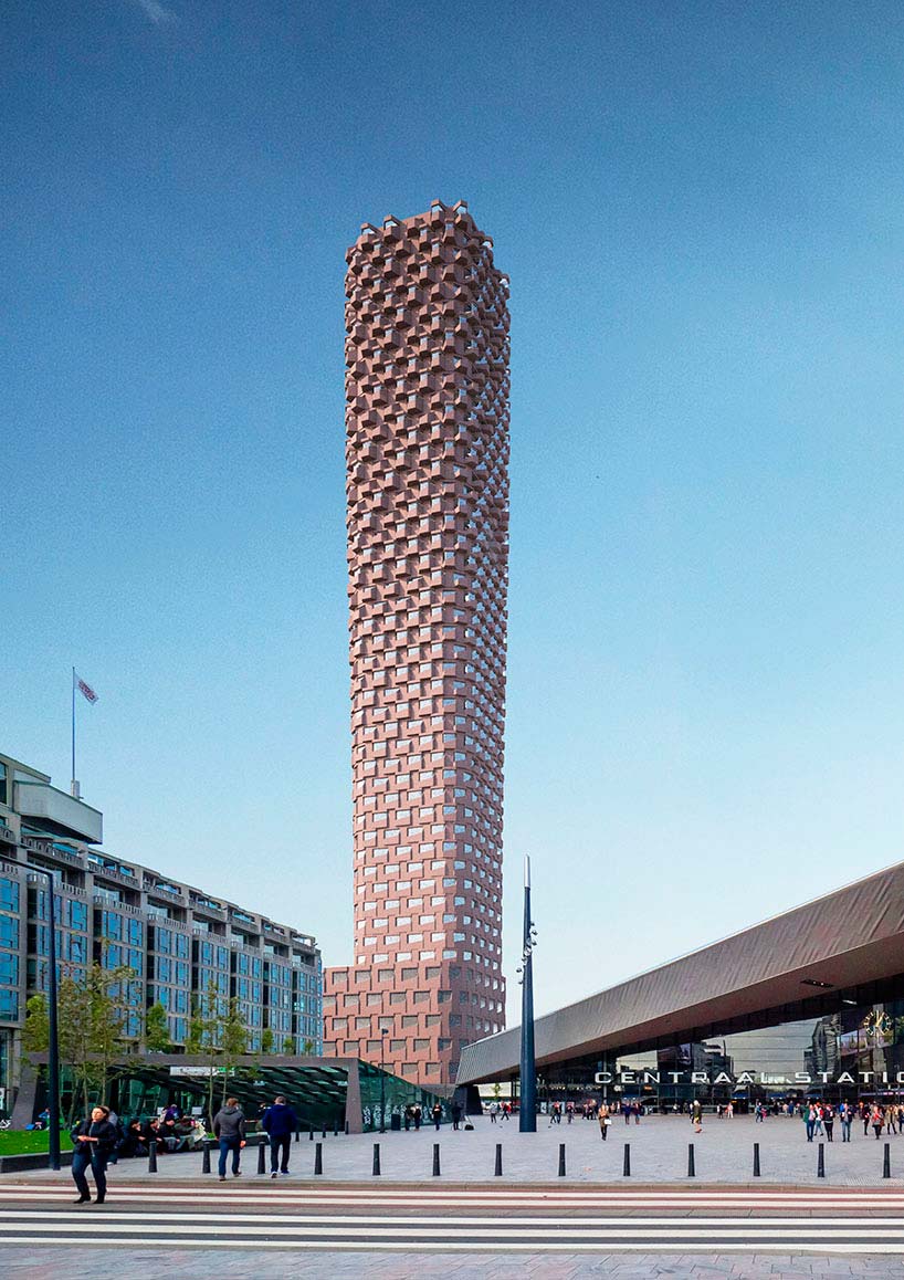 Самый высокий небоскреб в Роттердаме от Matthijs la Roi