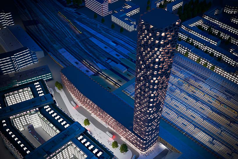 42-этажная башня в Роттердаме. Проект Matthijs la Roi