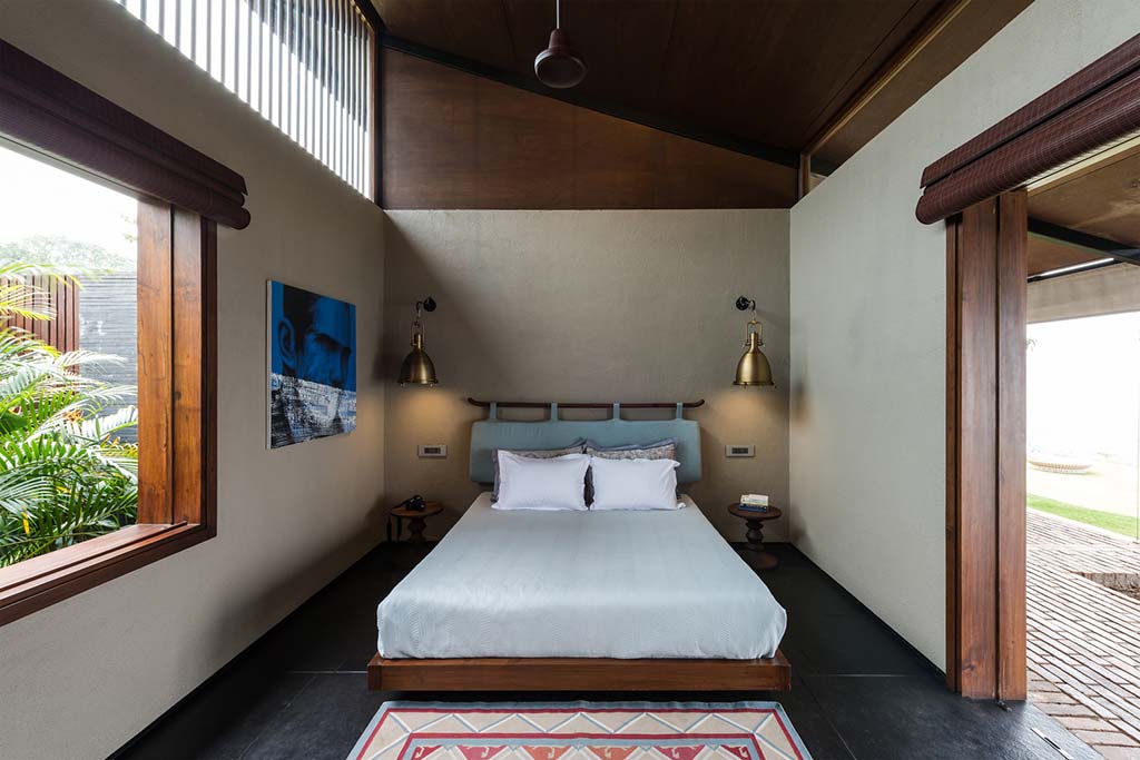 Спальня виллы в горах Индии от Spasm Design