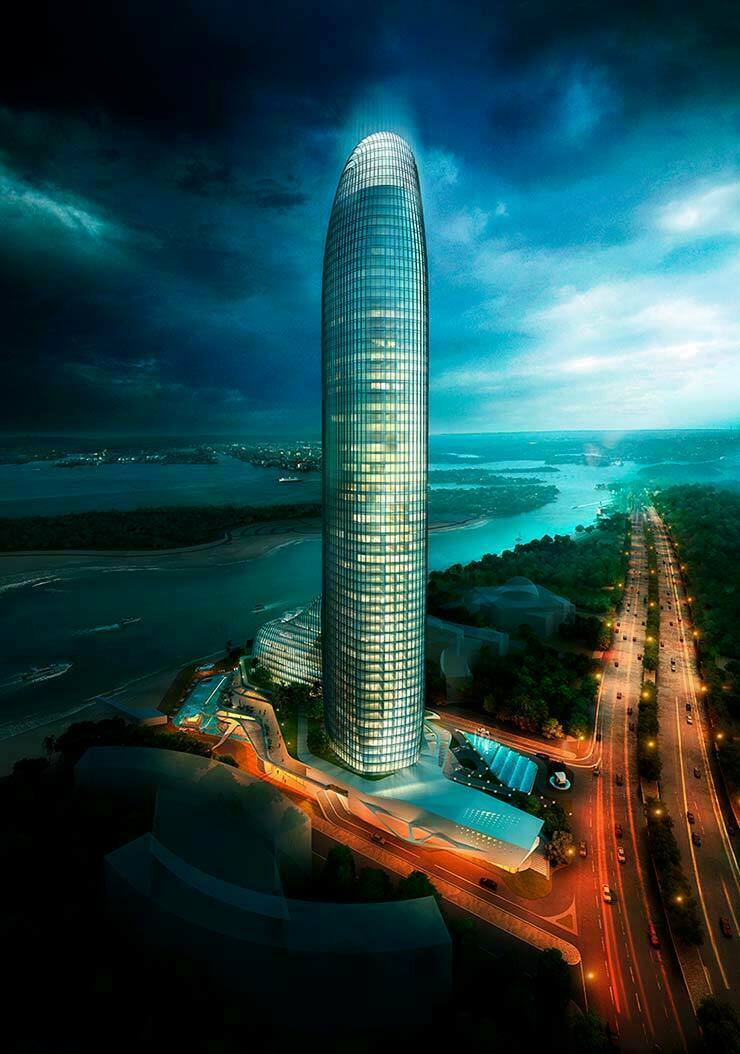 55-этажная башня в городе Шарджа, ОАЭ. Проект AS+R