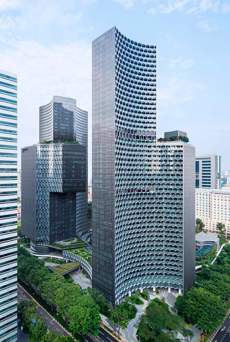Башни DUO в Сингапуре. Проект Ole Scheeren