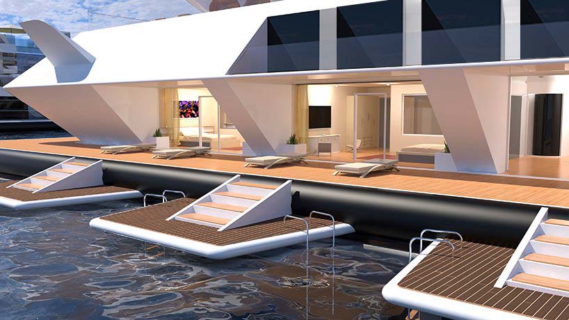 Плавающий отель Waya от Lazzarini Design