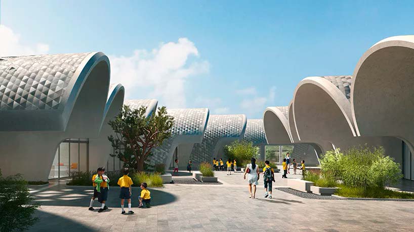 Школа из цилиндрических модулей от Zaha Hadid Architects