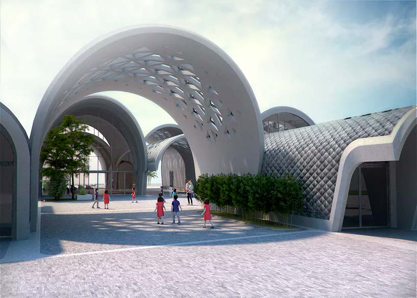 Цилиндрическая школа по проекту Zaha Hadid Architects