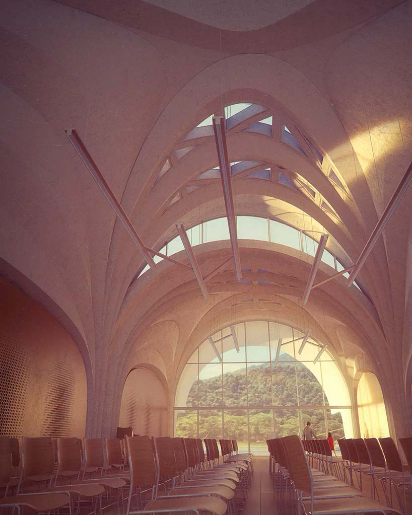 Цилиндрические объемы школы от Zaha Hadid Architects
