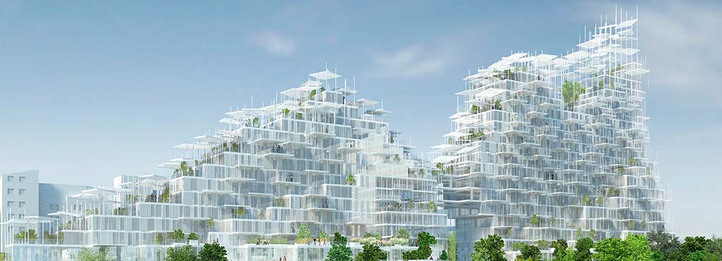 Возможный проект Вертикальной деревни в Париже