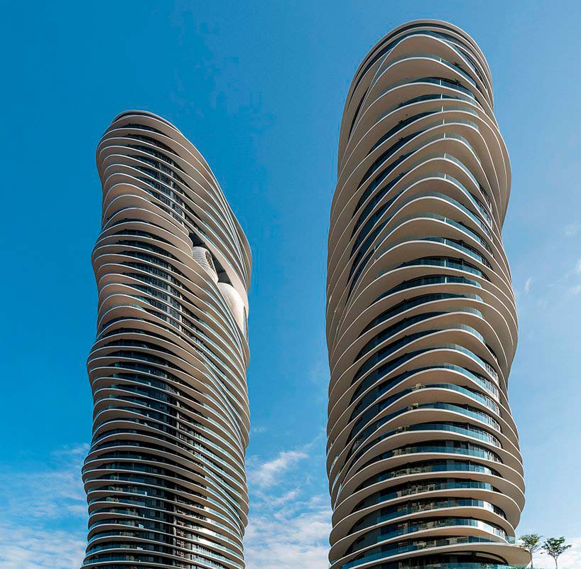 Волнистые башни в Малайзии на 50 и 32 этажа