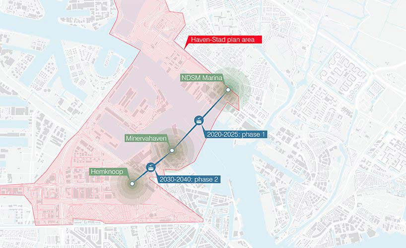 Проект развития канатной дороги Амстердама в две фазы