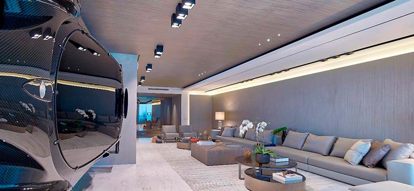 Интерьер квартиры с суперкаром Pagani Zonda R за $1,5 млн