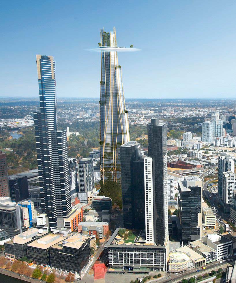 Башня с облаком в Мельбурне. Проект MAD Architecture