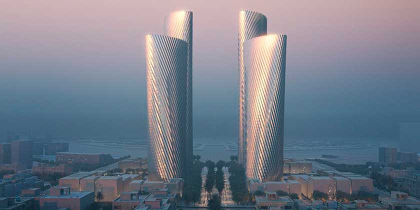 Бюро Фостера построит 4 алюминиевых небоскрёба в Катаре | фото