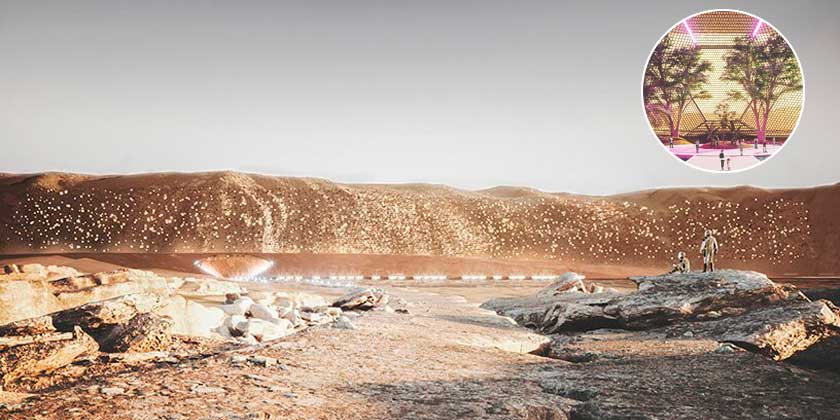 Создан марсианский город на 1 млн жителей. Проект ABIBOO studio