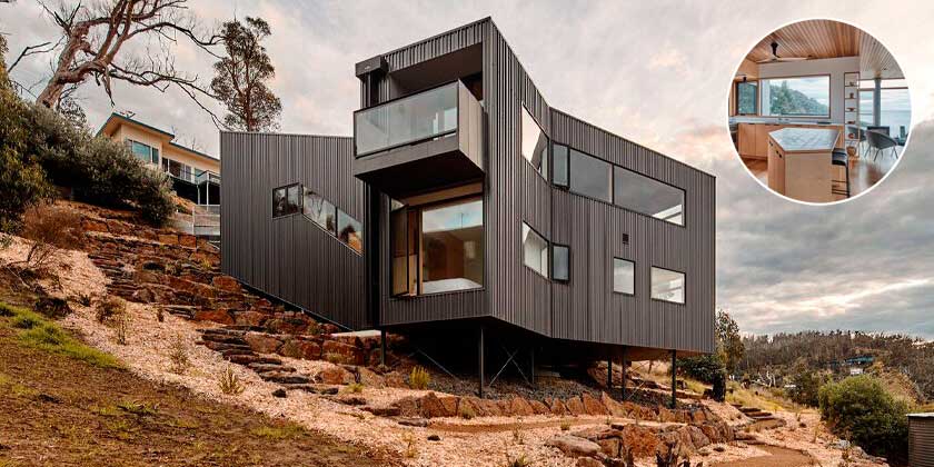 Y-образный пляжный дом в Австралии от Andrew Simpson Architects