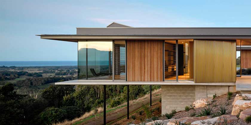 Дом с видом на долину в Австралии от DFJ Architects | фото