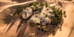 В золотых дюнах пустыни Катара построят элитный отель