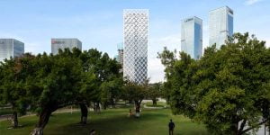 SOM построила 158-метровый небоскрёб для Shenzhen Rural Commercial Bank