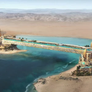 Марк Фостер Гейдж предлагает построить курортный отель в виде моста над бухтой